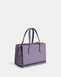 COACH®,NINA SMALL TOTE BAG,Leather,Medium,Silver/Light Violet,Angle View
