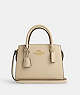 COACH®,ANDREA CARRYALL BAG,Leather,Medium,Gold/Ivory,Front View