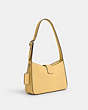 COACH®,ELIZA SHOULDER BAG,Leather,Medium,Silver/Hay,Angle View
