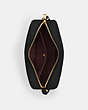 COACH®,JAMIE CAMERA BAG,Leather,Medium,Gold/Black,Inside View,Top View