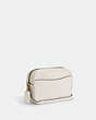 COACH®,JAMIE CAMERA BAG,Leather,Medium,Gold/Chalk,Angle View