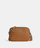 COACH®,JAMIE CAMERA BAG,Leather,Silver/Light Saddle,Front View
