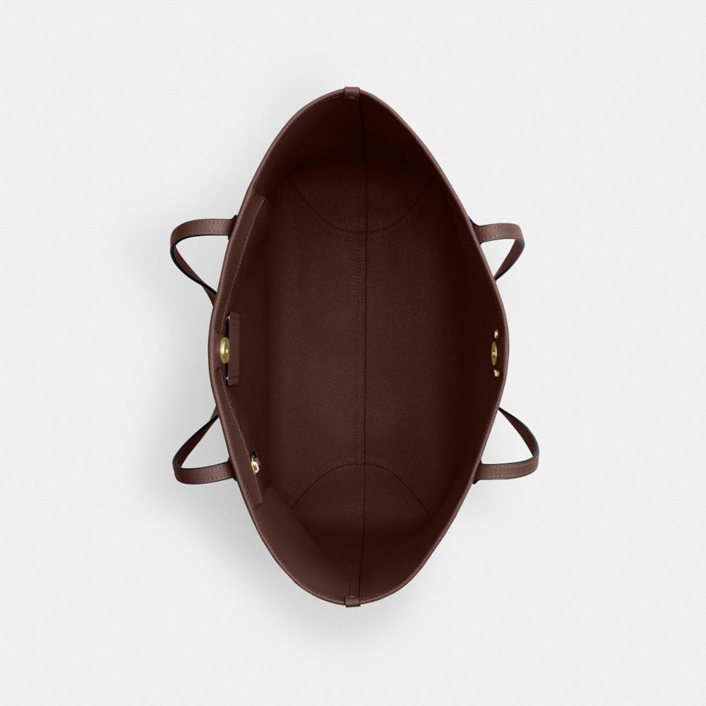 COACH®,City Tote Bag,Leather,Tote,Logo,Casual,,Inside View,Top View