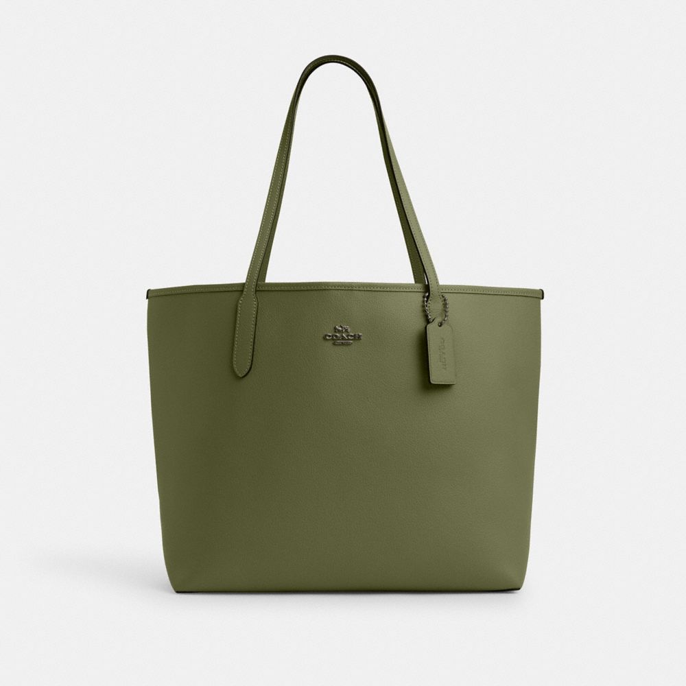 Olive green tote purse hotsell