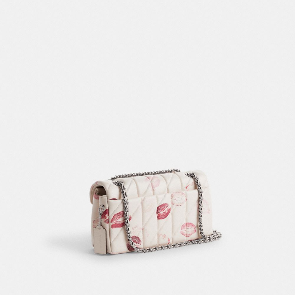 COACH®,Tabby Shoulder Bag 26 With Quilting And Lip Print,,Angle View
