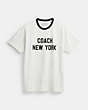 COACH®,T-SHIRT NEW YORK,Blanc,Front View