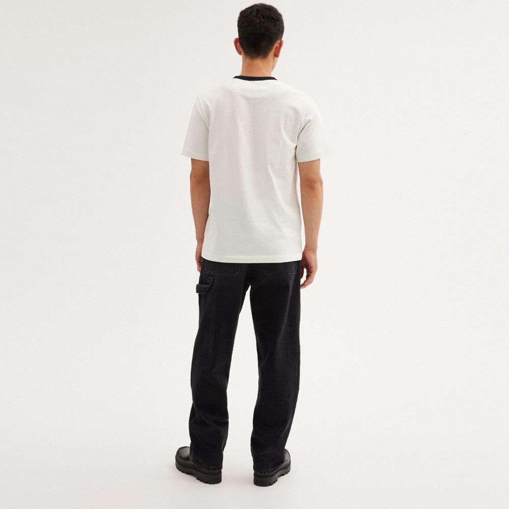 COACH®,NEW YORK T-SHIRT,White,Scale View