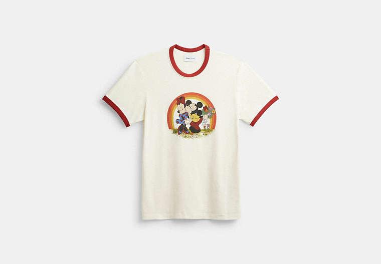Coach Outlet Disney X Coach Mickey Mouse And Minnie Mouse T-shirt In White