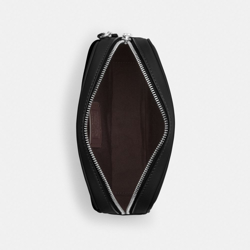 COACH®,Pace Belt Bag,Leather,Belt Bag,Logo,Chest Waist Strap,Casual,Black,Inside View,Top View