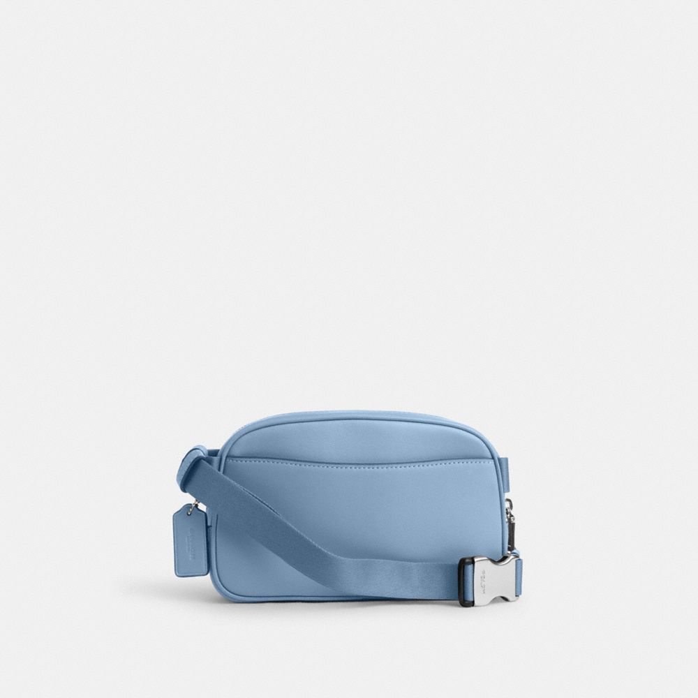 COACH®,Pace Belt Bag,Leather,Belt Bag,Logo,Chest Waist Strap,Casual,Blue,Back View