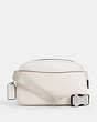 COACH®,PACE BELT BAG,Leather,Small,Silver/Chalk,Back View