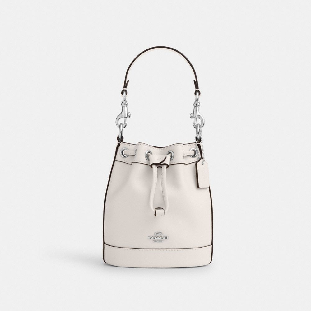 Shop Coach Outlet Mini Bucket Bag In White