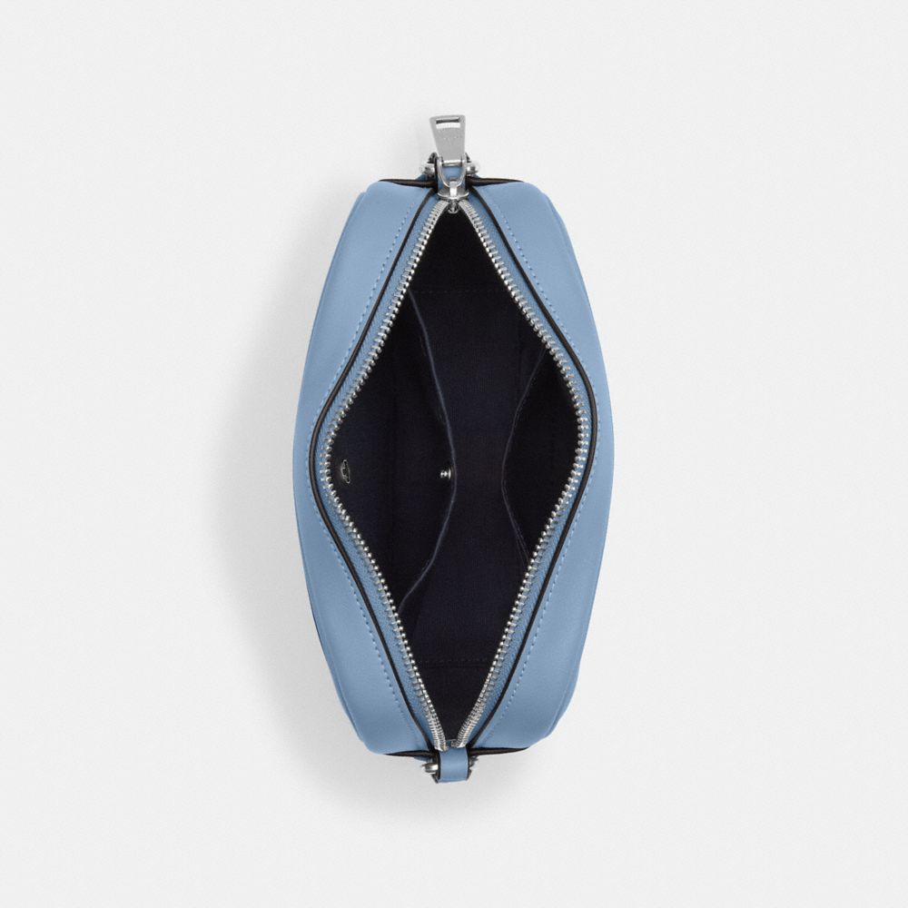 COACH®,Mini Jamie Camera Bag,Leather,Camera Bag,Logo,Casual,Blue,Inside View,Top View