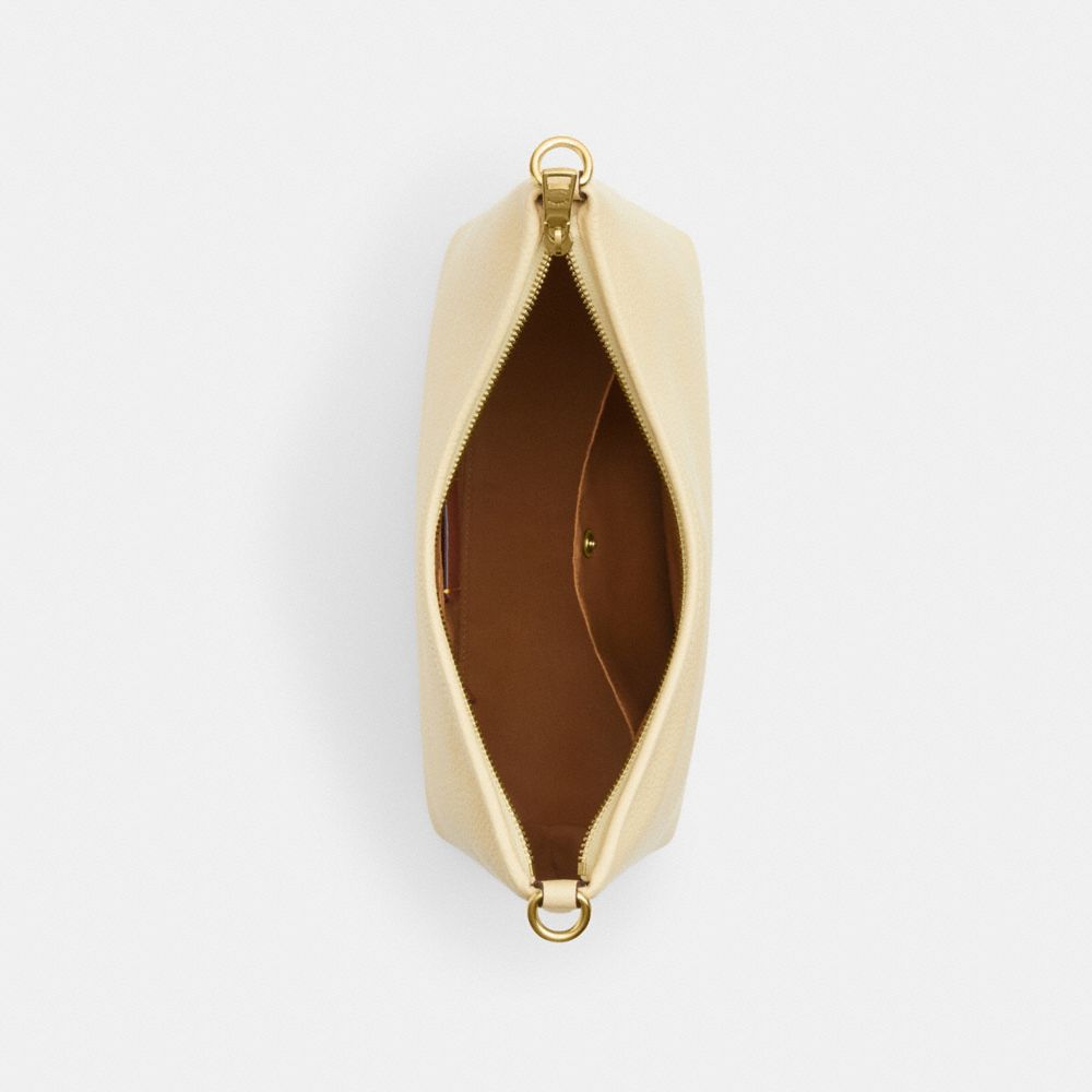 COACH®,Laurel Shoulder Bag,Leather,Hobo,Logo,Gold Metal,Casual,,Inside View,Top View