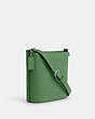 COACH®,SOPHIE BUCKET BAG,Leather,Medium,Silver/Soft Green,Angle View