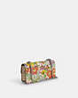 COACH®,ELIZA FLAP CROSSBODY BAG WITH FLORAL PRINT,Leather,Small,Silver/Ivory Multi,Angle View