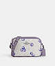 COACH®,MINI JAMIE CAMERA BAG IN SIGNATURE CANVAS WITH BLUEBERRY PRINT,pvc,Silver/Chalk/Light Violet,Front View