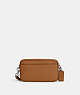 COACH®,JAYDEN CROSSBODY,Leather,Mini,Silver/Light Saddle,Front View