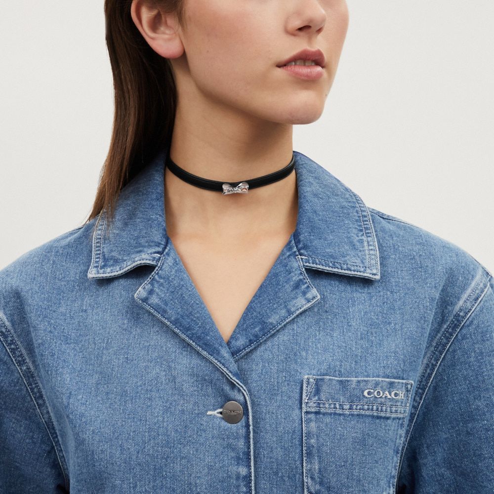 Coach on sale choker necklace