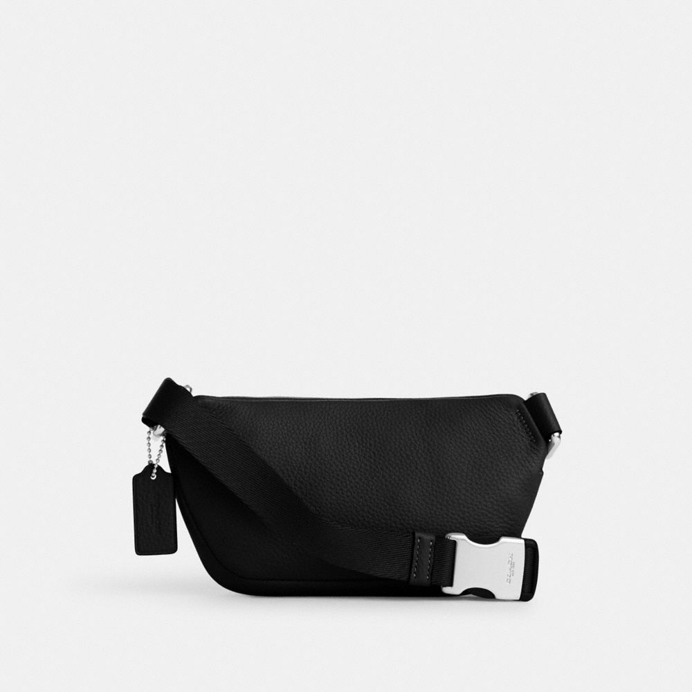 COACH®,ELIAS MINI BELT BAG,Mini,Silver/Black,Back View
