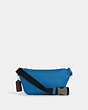 COACH®,ELIAS MINI BELT BAG WITH CHECKERBOARD PRINT,pvc,Mini,Black Antique Nickel/Blue Jay/Chalk,Back View