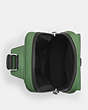 COACH®,TRACK PACK IN COLORBLOCK SIGNATURE CANVAS,pvc,Sv/Khaki/Soft Green,Inside View,Top View