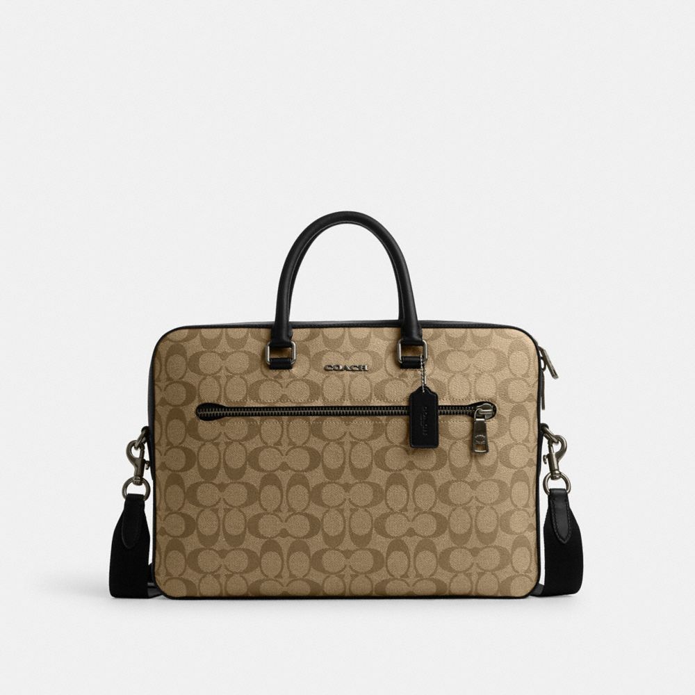 Coach handbags with laptop compartment hotsell