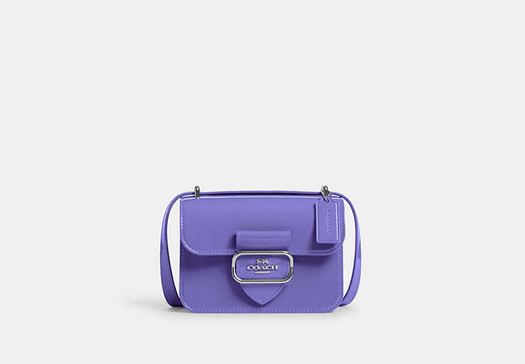 COACH®,MORGAN SQUARE CROSSBODY BAG,Jelly,Silver/Light Violet,Front View image number 0
