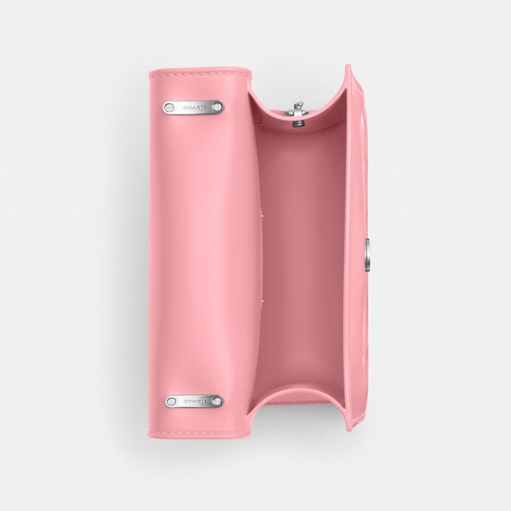 COACH®,モーガン スクエア クロスボディ,斜め掛け&ボディバッグ,ｼﾙﾊﾞｰ/ﾌﾗﾜｰ ﾋﾟﾝｸ