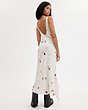COACH®,BUY NOW PRINTED DRESS WITH LACE TRIM,White,Scale View