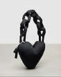 COACH®,Coachtopia Loop Puffy Heart Bag,Medium,Black,Angle View