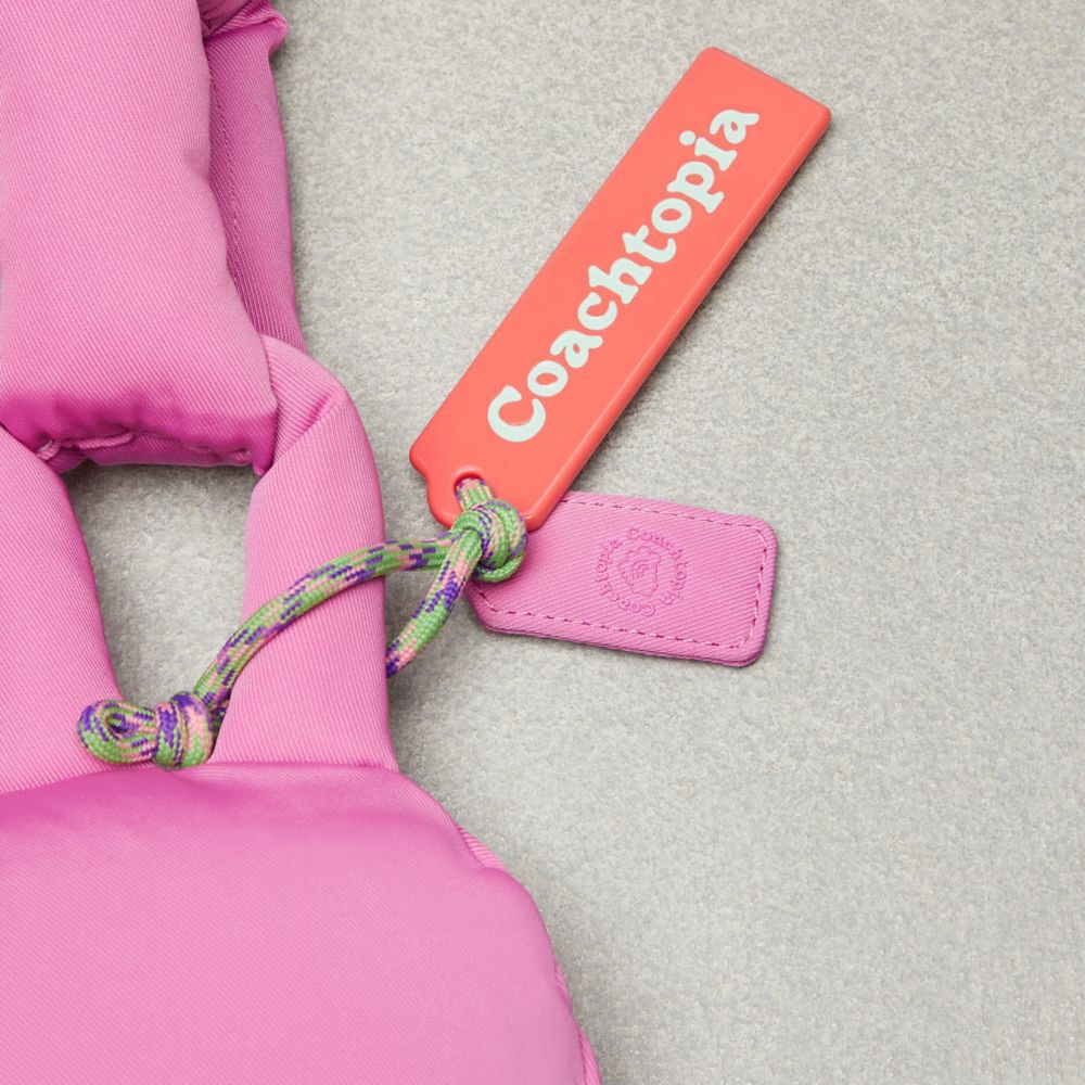 Shop Coach Topia Loop Puffy Heart Bag In Pink