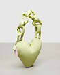 COACH®,Coachtopia Loop Puffy Heart Bag,Medium,Pale Lime,Angle View