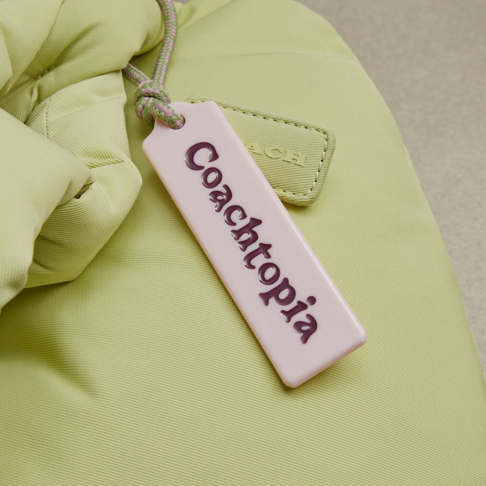 COACH®,Coachtopia Loop Puffy Heart Bag,Lining Recycled Polyester,Recycled Polyester,Shoulder Bag,Plastic,3D Embellishment,...,Green,Group View