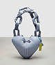 COACH®,Coachtopia Loop Puffy Heart Bag,Twilight,Front View