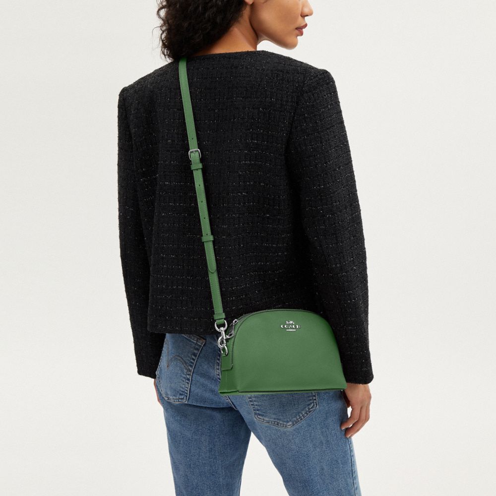 COACH®,Madi Crossbody,Leather,Crossbody,Logo,Casual,Green,Detail View