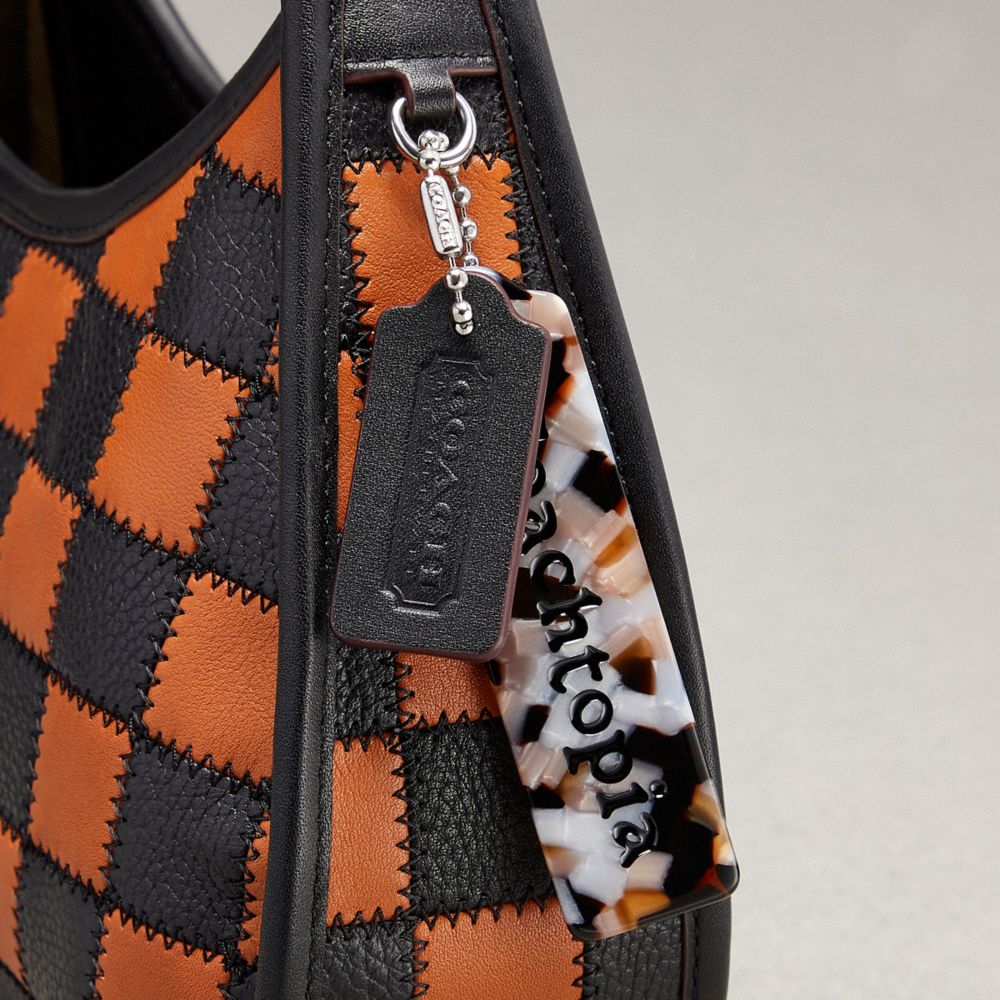 COACH®,Ergo Bag In Checkerboard Upcrafted Leather With Zig Zag Stitch,,Group View