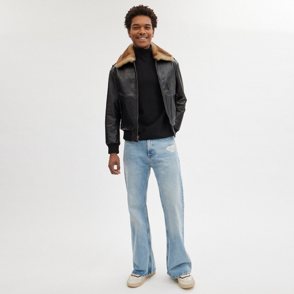 COACH®,Shearling Utility Jacket,,Scale View