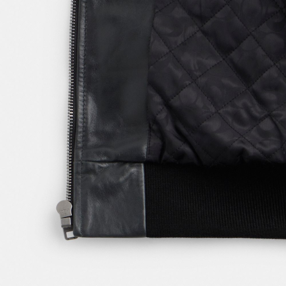 COACH®,Shearling Utility Jacket,,Inside View,Top View