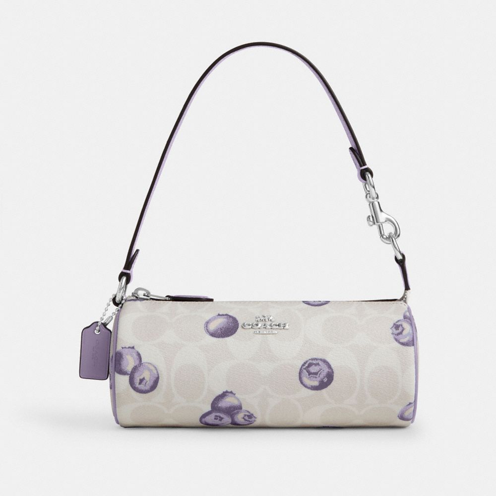 Nolita Barrel Bag In Signature Canvas With Blueberry Print