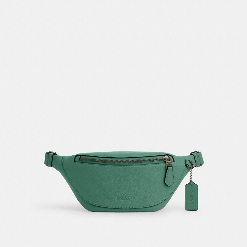 Shop Coach Outlet Warren Mini Belt Bag In Green