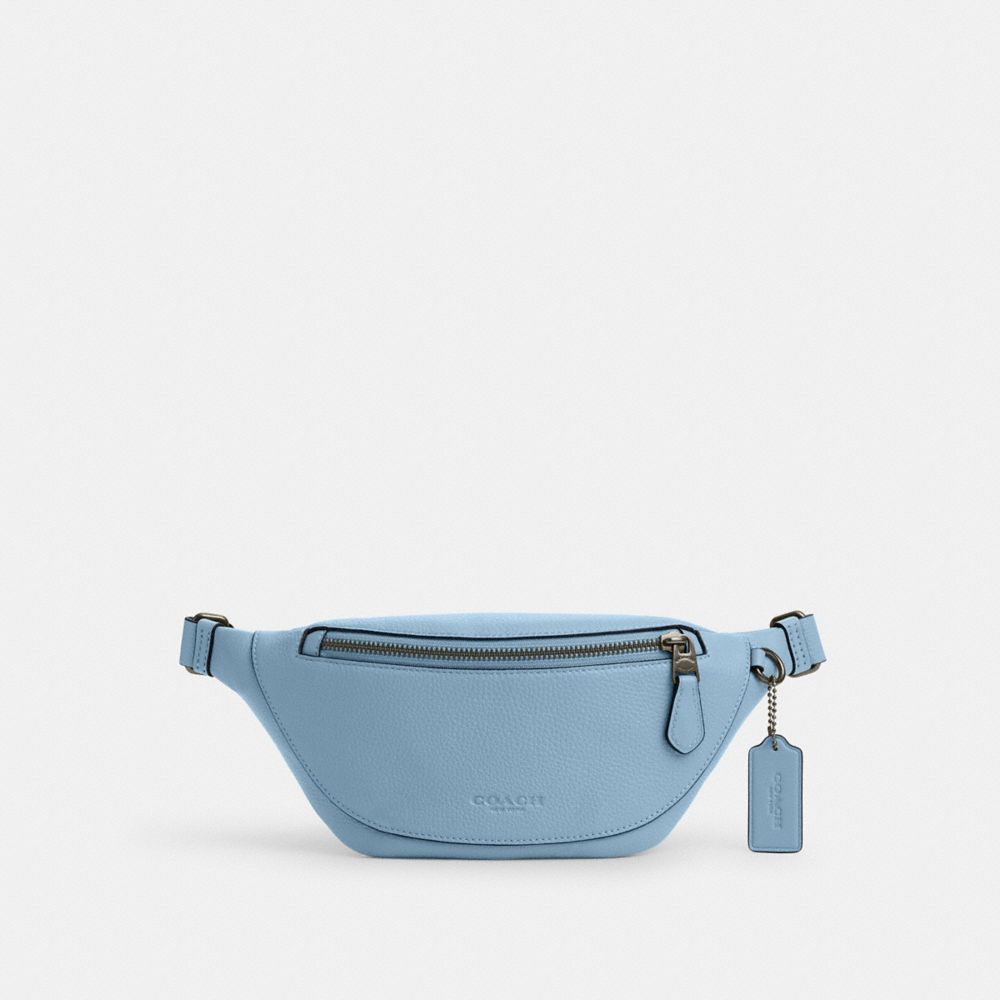 Shop Coach Outlet Warren Mini Belt Bag In Blue