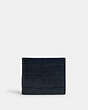 COACH®,3-IN-1 WALLET,Leather,Mini,Gunmetal/Midnight Navy,Front View