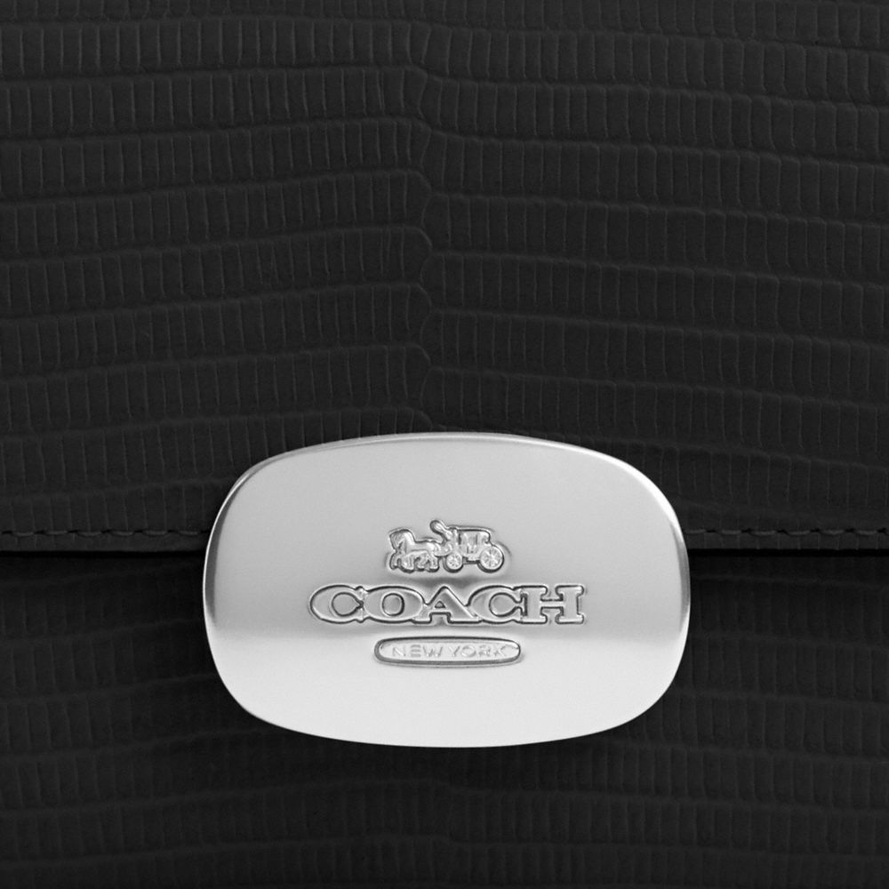 COACH®,ELIZA SMALL WALLET,Novelty Leather,Silver/Black