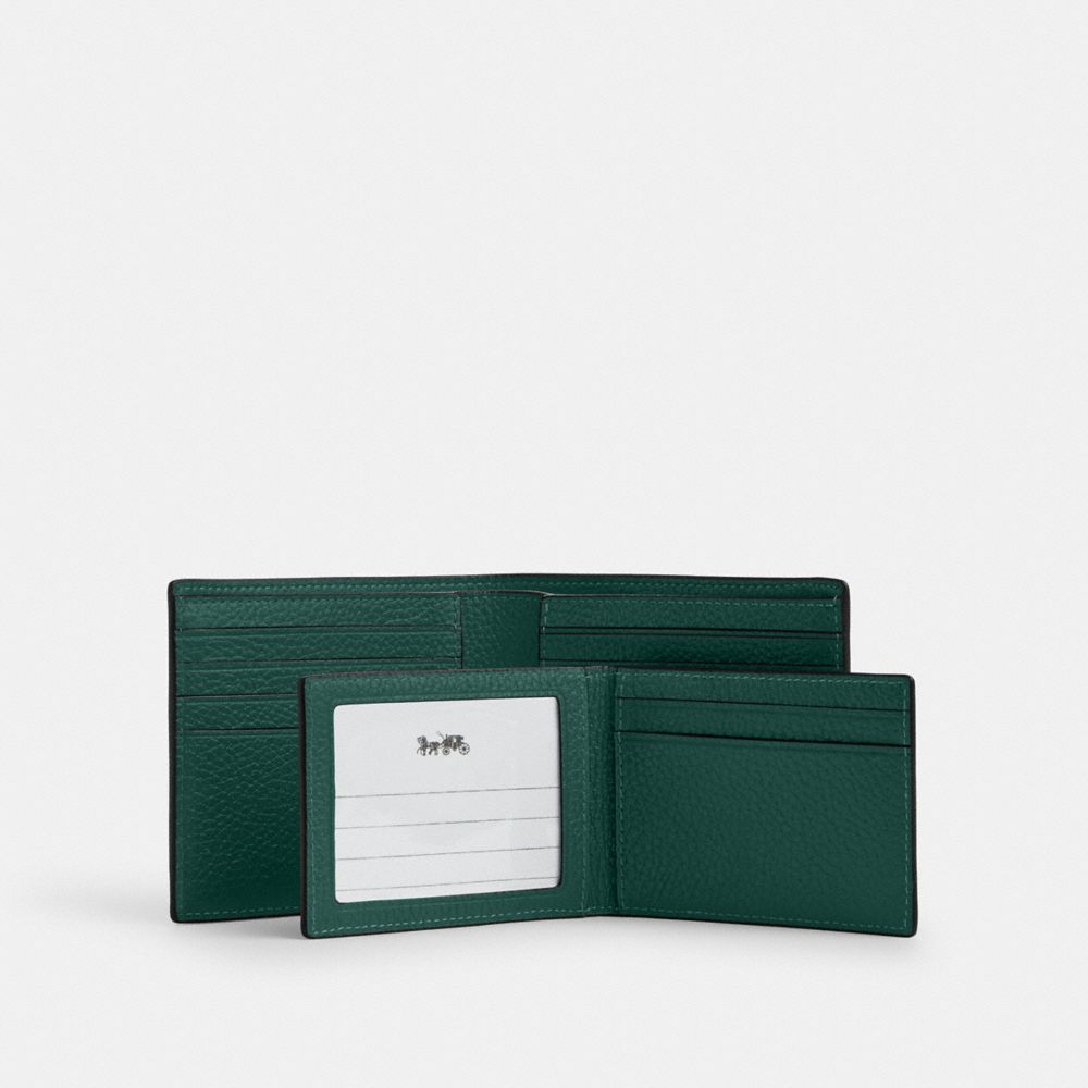 COACH®,3-In-1 Wallet,Leather,Bi Fold,Casual,,Interior View