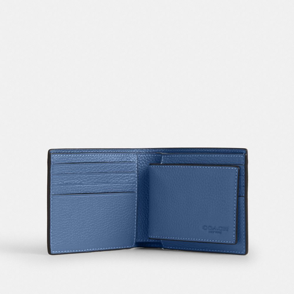 COACH®,3-In-1 Wallet,Leather,Bi Fold,Casual,,Interior View
