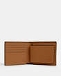 COACH®,3-IN-1 WALLET,Leather,Mini,Gunmetal/Light Saddle,Inside View,Top View