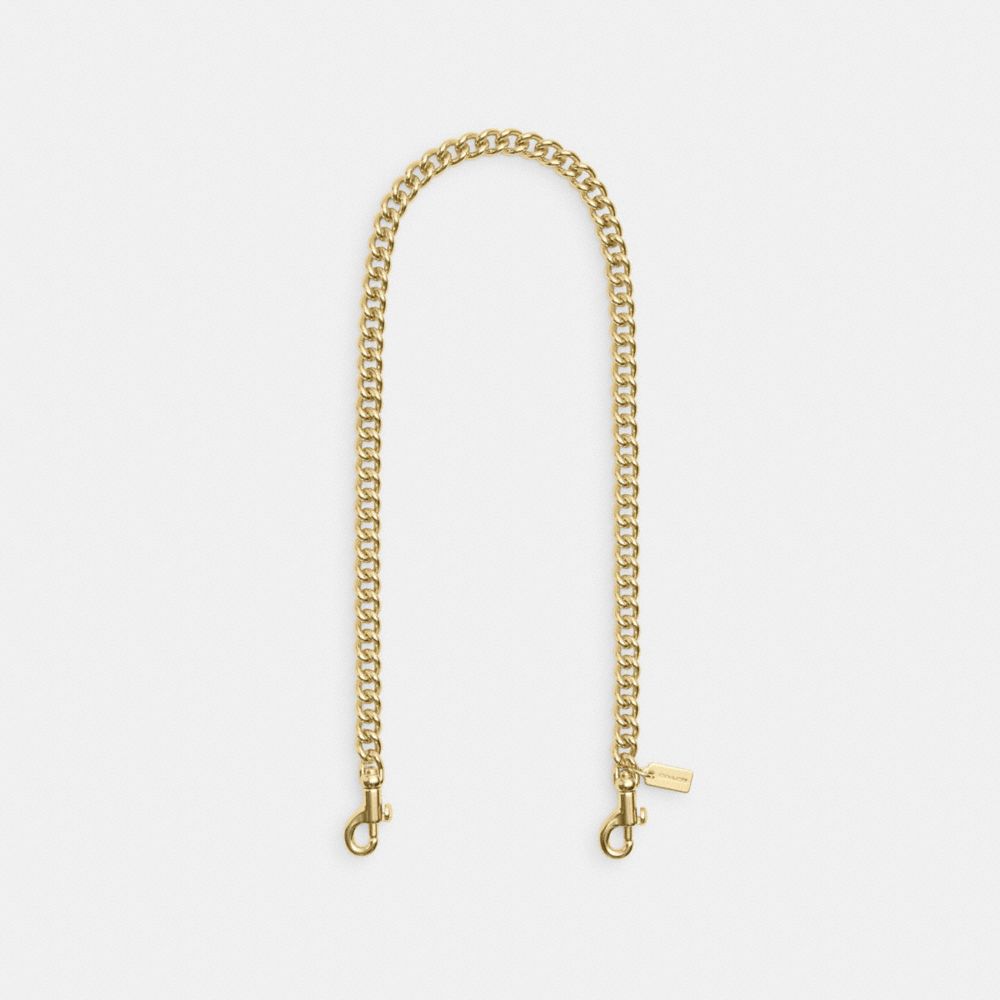 Coach Outlet Chain Shoulder Strap In Gold/gold
