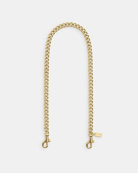 COACH®,CHAIN SHOULDER STRAP,Other,Gold/Gold,Front View