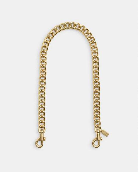 COACH®,CHUNKY CHAIN SHOULDER STRAP,Other,Gold/Gold,Front View